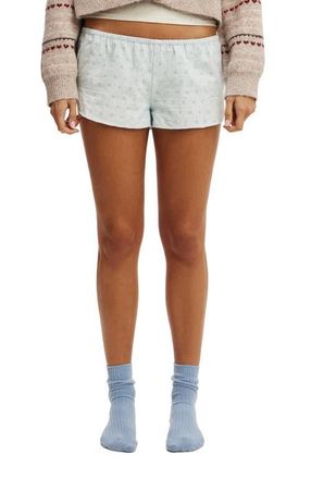 Cotton On Womens Body Bed Short in Ballad Blue Dobby at Nordstrom, Size X-Small