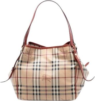 Burberry Pre-owned Shoulder Bags, female, Beige, Size: ONE SIZE Pre-owned Canterbury Tote