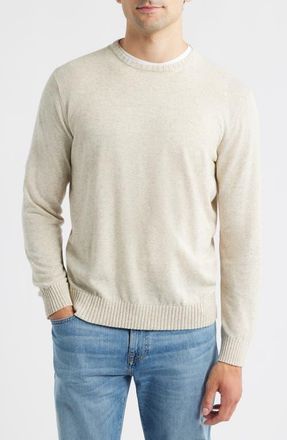 Johnnie-O Albus Neppy Crewneck Sweater in Barley at Nordstrom, Size Xx-Large