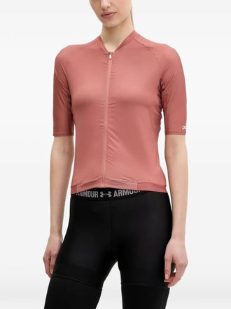 Poc zip short-sleeve top - women - Fabric - S - Pink