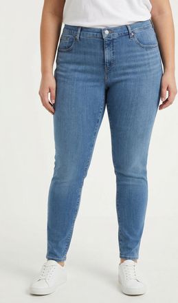 Levi's Plus Skinny-fit-Jeans LEVIS PLUS 311 PL SHAPING SKINNY *D, Damen, Gr. 14 (46), L&auml;nge 32, smudged line, Denim/Jeans, Obermaterial: 80% Baumwolle, 14% Polyes