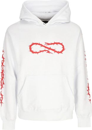 PROPAGANDA Witte Crown Hoodie Heren Lange Mouw - Heren - Hoodies - Wit - XS - Katoen - Hoodies & sweatvesten