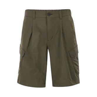 Herno Bermuda Cargo in Tessuto Tecnico - - Shorts - Uomo - Verde - L