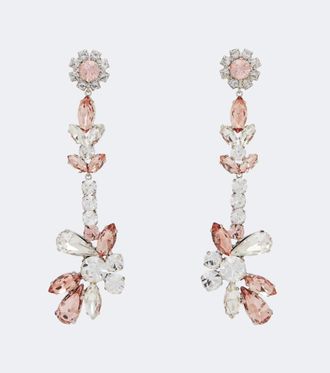 Erdem Crystal-embellished drop earrings