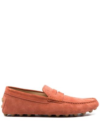 Tod's Gommino driving loafers - men - Calf Leather/Calf Suede/Rubber - 6.5 - Orange