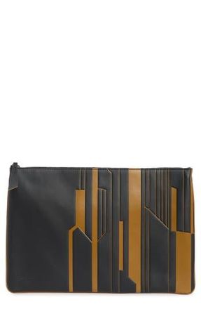 Longchamp Prismatic Large Tech Case in Black/natural/new York at Nordstrom Rack