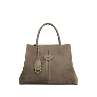 Tod's Logo-patch Suede Tote Bag