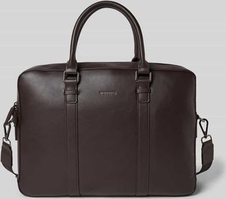 Valentino Handbags Laptoptasche in Leder-Optik Modell Horizon in Dunkelbraun, Größe 1