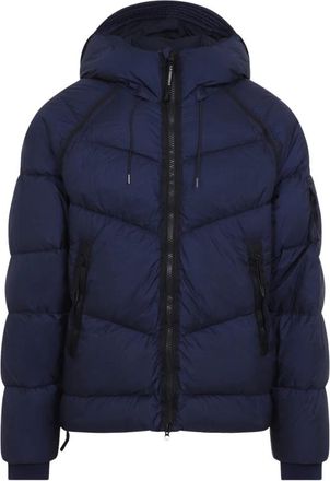 C.P. Company Medium Jacket in Down Shield - Heren - Winterjassen - Blauw - XL - Leer - Jassen