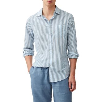 SUPREME Warp Jacquard Logos Denim Shirt Teal White from