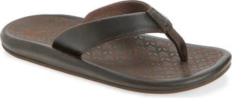 Olukai Ilikai Flip Flop in Dk Wood/dk Wood at Nordstrom, Size 15