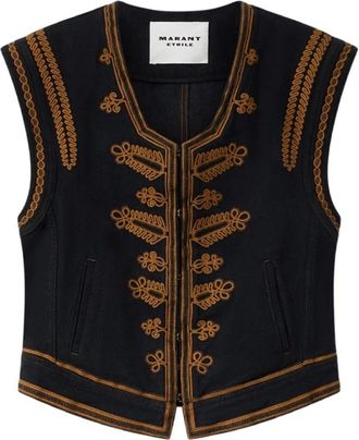 Isabel Marant Vest - Dames - Gillet - Zwart - S - Kostuums