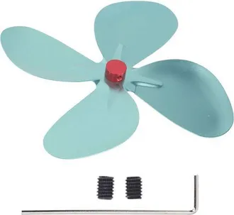 OEM Aspa De Ventilador De Aleaci&oacute;n De Aluminio Para Estufa De Le&ntilde;a, Con Llave Y Tornillo, Accesorio Para Chimenea Y Sistema De Calefacci&oacute;n