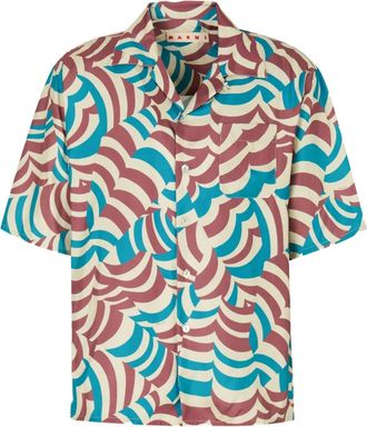 Marni Overhemd met korte mouwen - Blauw