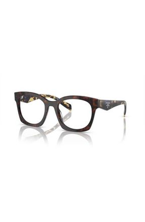 Prada 52mm Irregular optical glasses in Tortoise at Nordstrom