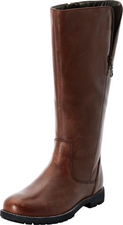 Sheego Weitschaftstiefel SHEEGO, Damen, Gr. 42, XXL-Schaft, braun, Glattleder, Leder, Schuhe Weitschaftstiefel