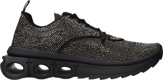 Ferragamo Sneakers Nima Herens Strass Zwart