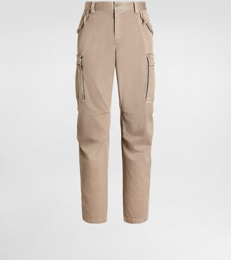Dolce & Gabbana Cotton Trousers - Man Pants And Shorts Beige 44