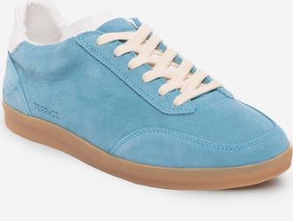 Pantofola D'oro Womens Terrace Low Leather Sneakers In Avio/off White