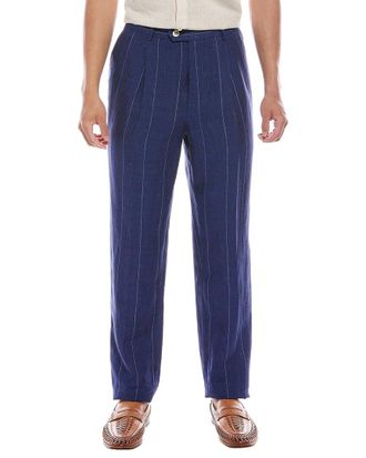 Brunello Cucinelli Leisure Fit Pleated Linen Pant