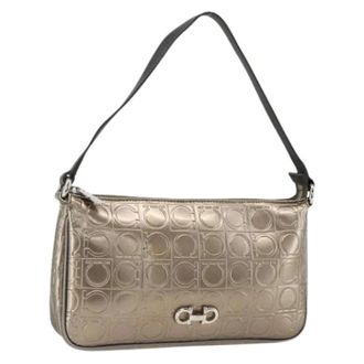 Ferragamo Pre-owned Shoulder Bags, female, Yellow, Size: ONE SIZE Pre-owned Shoulder Bag