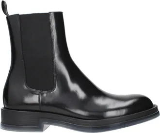 Alexander McQueen Alexander McQueen Stivaletti Chelsea float Uomo Pelle Nero