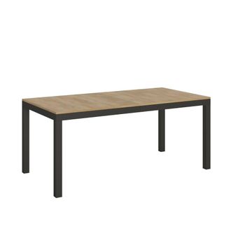 Itamoby Mesa extensible 90x180/440 cm roble natural estructura antracita