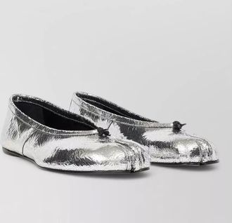 Maison Margiela tabi split toe ballet flats bow detail
