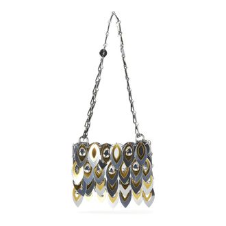 Paco Rabanne Golden Sequin Chain Handle Bag - female - Rabanne - Shoulder Bags - Multicolor - ONE SIZE - Bags