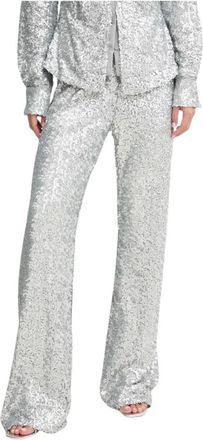 Stine Goya Markus Wijde Broek - Dames - Wijde Broeken - Grijs - XS - Polyester - Broeken