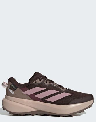 adidas Terrex Tracefinder Plus Gore-Tex sneakers da trail running marroni-Marrone