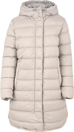 Add Omkeerbare Rits Voorkant Hoodie - Dames - Dons jassen - Beige - L - Jassen