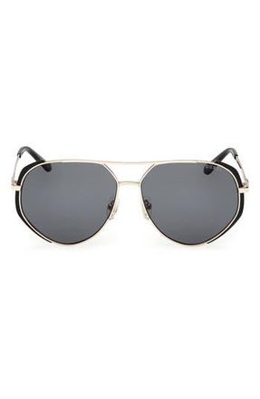 Guess Pilot Sunglasses in Matte Black /Smoke at Nordstrom Rack