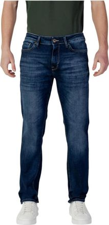 Jack & Jones Slim Fit Jeans, male, Blue, W32 L34, Intelligence Straight Jeans