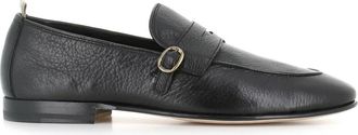 Officine Creative Oliver 011 Penny Loafer - Heren - Loafers - Zwart - 43 EU - Leer - Schoenen