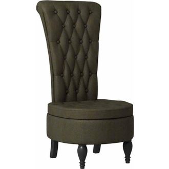 vidaXL Silla De Estilo Zueco Verde Militar 56,5 X 70 X 110 Cm Vidaxl