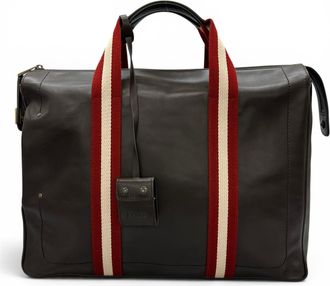 Bally Dark Brown Leather Briefcase Tote Bag (Pre-Owned)
