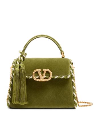 Valentino Garavani mini VSling tote bag - women - Polyester/Acetate - OS - Green