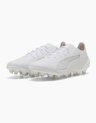 Puma Mens 6 Ultimate AG Firm Ground Football Boots - White - Size: 11.5