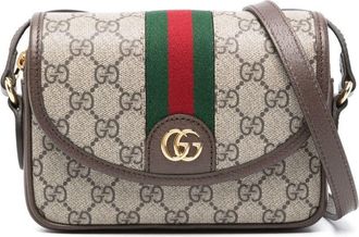 Gucci Ophidia GG mini bag - women - Canvas/Cotton/Calf Leather - One Size - Neutrals
