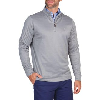 Tailorbyrd Modal Blend Golf Quarter Zip Pullover in Grey at Nordstrom Rack, Size Small