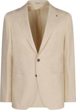 Tagliatore Linnen Blazer - Heren - Blazers - Beige - XL - Linnen - Jassen