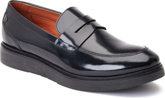 Base London Sid Leren Herenpantoffels Zwart