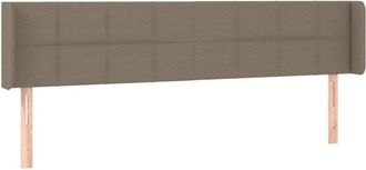 vidaXL Cabecero Con Led De Tela Gris Taupe 183x16x78/88 Cm Vidaxl