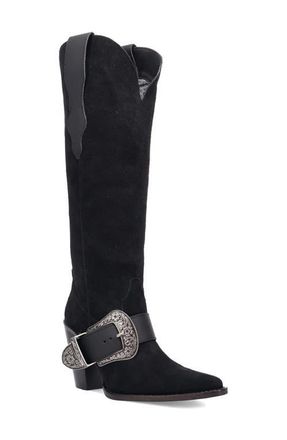 Dingo Yeehottie Over the Knee Western Boot in Black at Nordstrom, Size 8.5