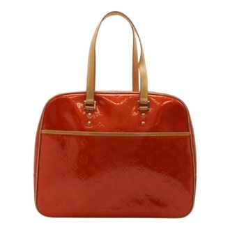 Louis Vuitton Pre-owned Handbags, female, Red, Size: ONE SIZE Pre-owned Vintage Monogram Vernis Boston Bag