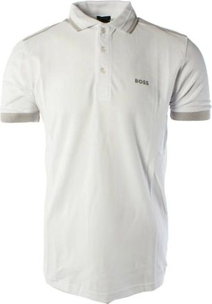 HUGO BOSS Hugo, Polo Shirts, male, White, Size: XL Classic White Cotton Polo Shirt