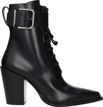 Jimmy Choo London Black Leather Ankle Womens Boots