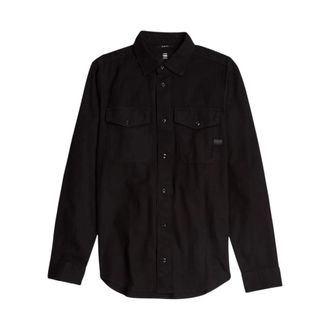 G-Star Marine Slim Shirt - Heren - Casual Overhemden - Zwart - L - Katoen - Overhemden