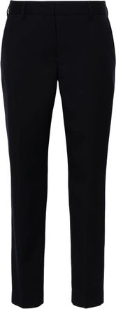 Paul Smith pressed-crease wool trousers - women - Cupro/Wool - 40 - Blue